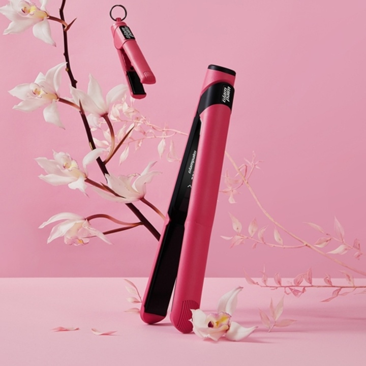 글램뮤즈 볼륨(GP202T) 글램핑크 볼륨고데기 미용실 고데기 프리볼트 매직기_1