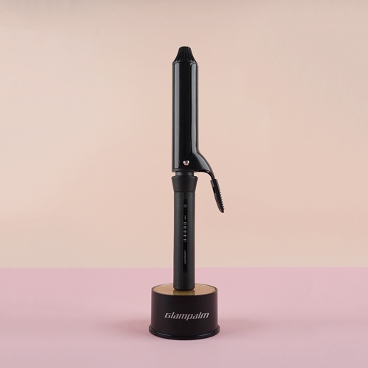[봉고데기] GP618AM 퓨어블랙 클립아이롱 (32mm) 여신머리 탄력있는 탱글 웨이브_0