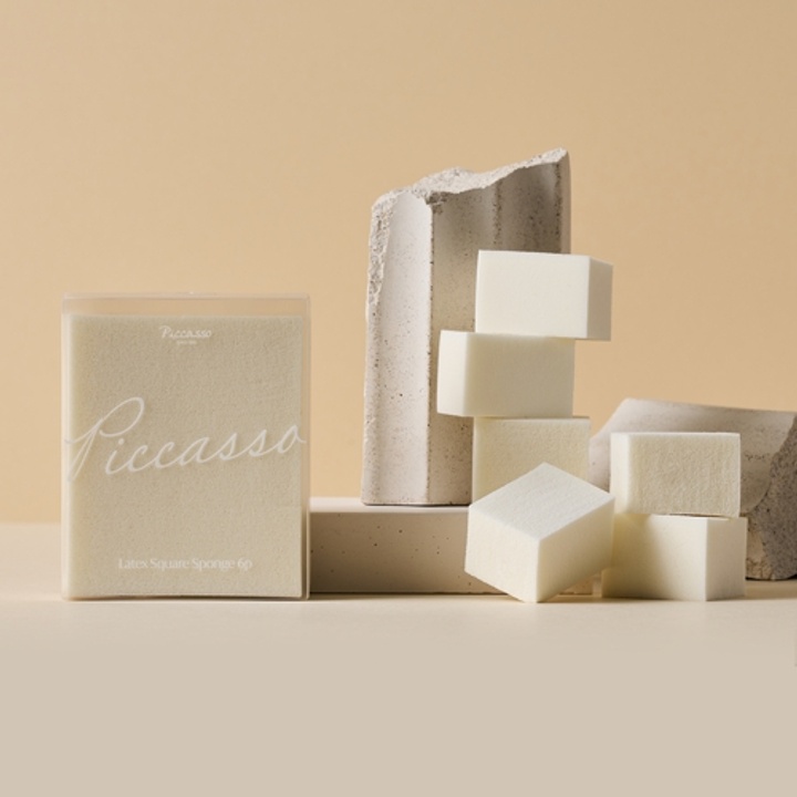 라텍스 스퀘어 메이크업 스펀지 6p 2개 세트_0
