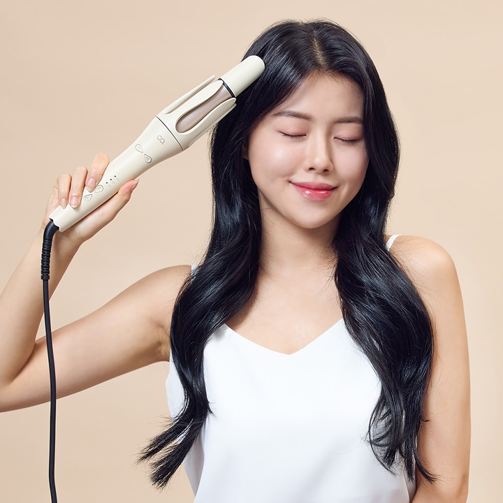 오토 고데기 자동 회전 볼륨 웨이브 아이롱 롤링 봉 고대기_0