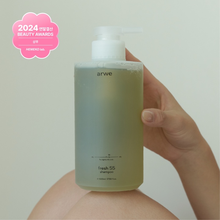 프레시 55 약지성 샴푸 500ml_0