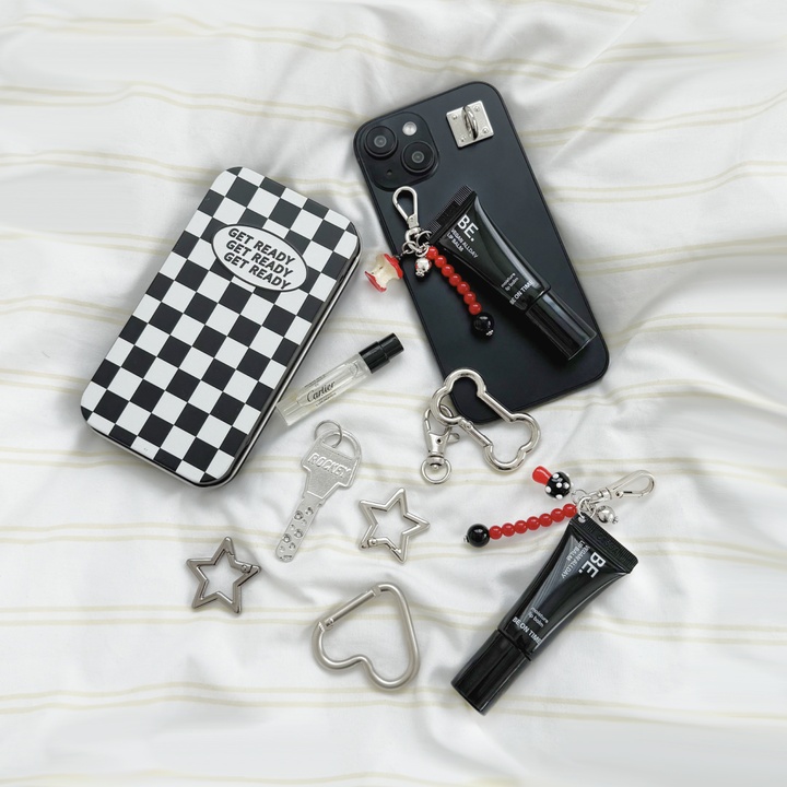 Premium Black Edition Vegan All Day Lip Balm Mini Keyring (Apple/Mushroom)_0