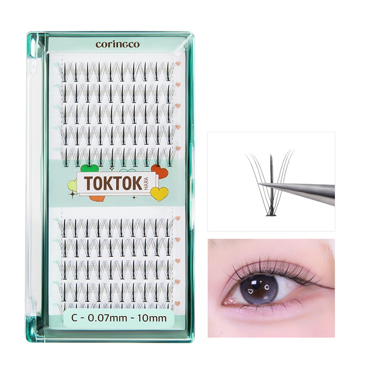 톡톡하라 더블유 속눈썹 100pcs_1