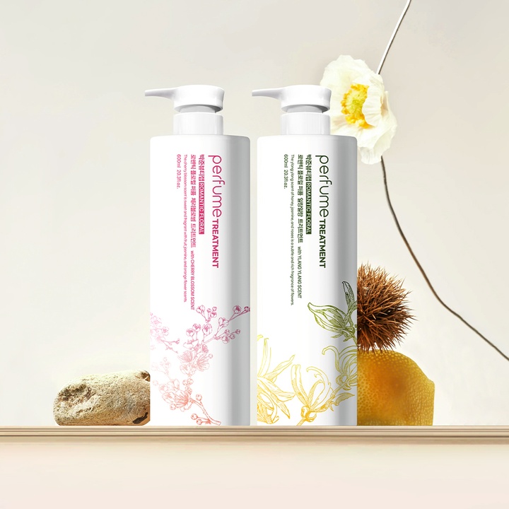 로맨틱 플로럴 퍼퓸 트리트먼트 600ml (일랑일랑,체리블라썸 택 1)_0