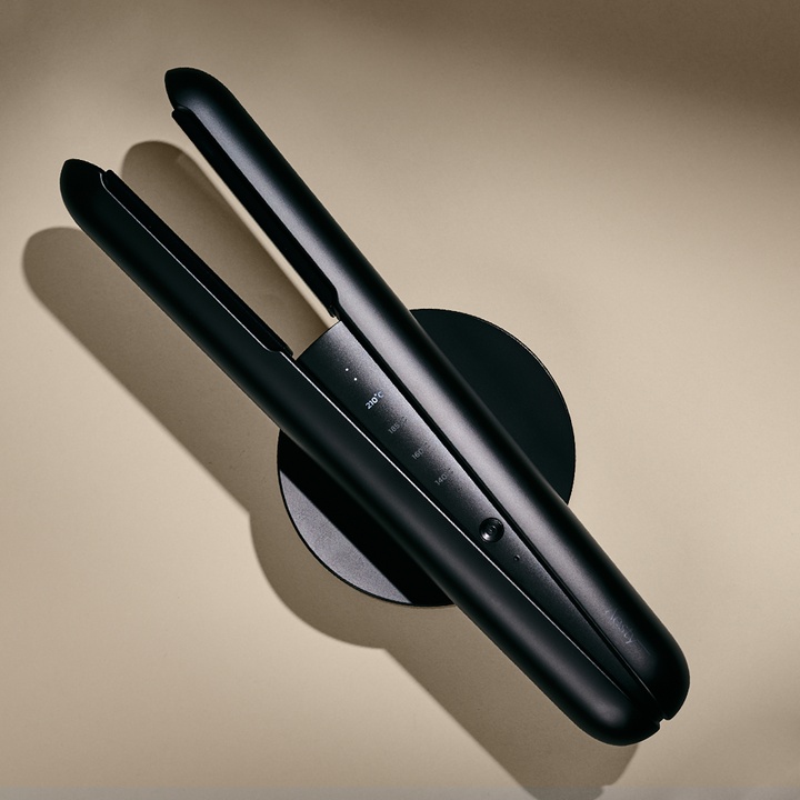 무선 헤어 스트레이트너 블랙 세라믹 + 크래들 패키지_4