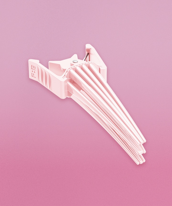 헤어 볼륨 핀처 핑크_0