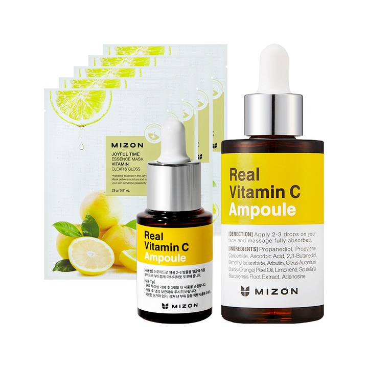 [쿨다운진정/최저가] 리얼 비타민C 19% 앰플 30ml +15ml +마스크팩 5매증정_1