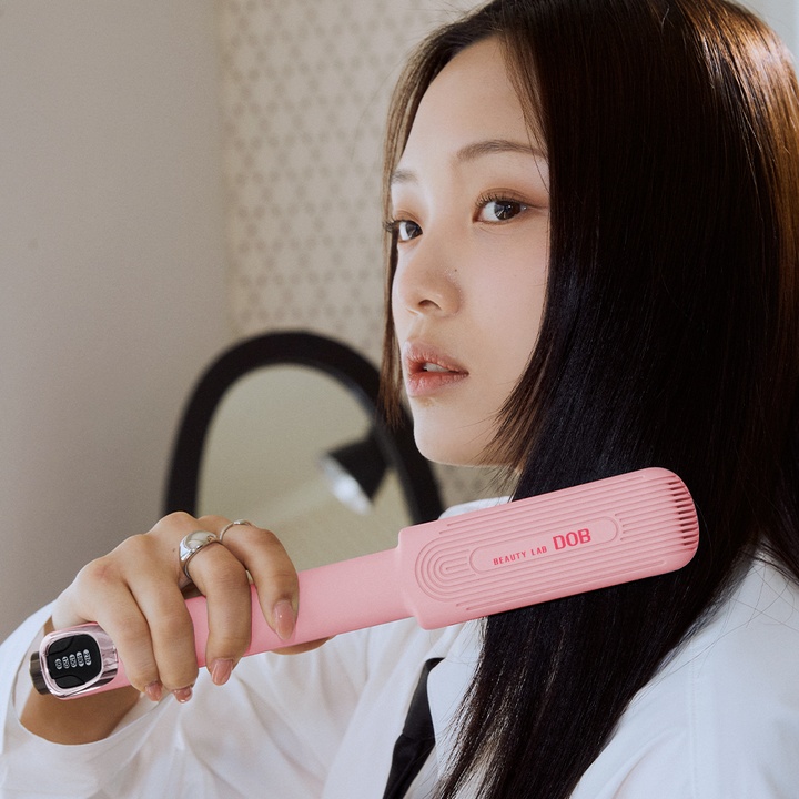 와이드스틱 러블리핑크 판고데기 (프리볼트 물결 웨이브 미용실 매직기)_0