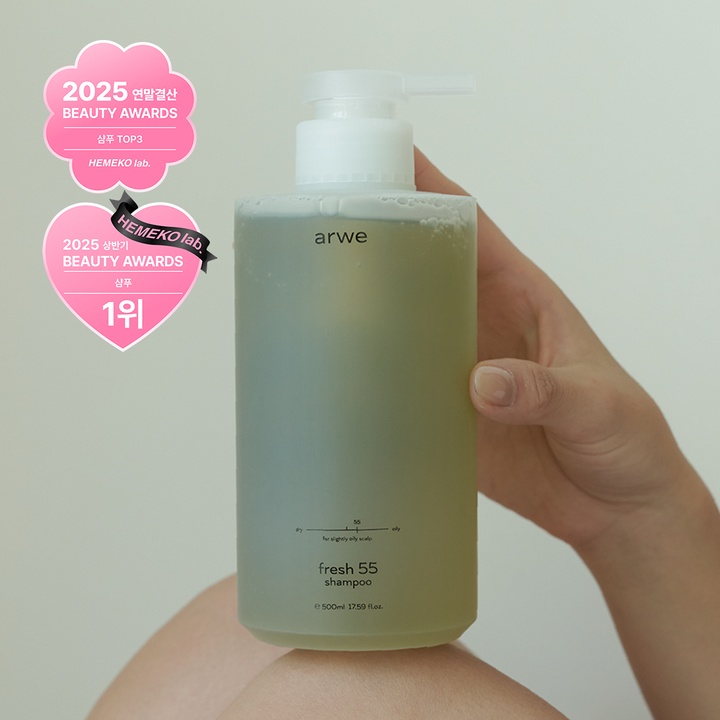 프레시 55 약지성 샴푸 500ml_0