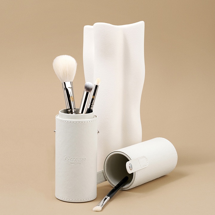 [PICCASSO] Slim Leather Brush Case warm gray_0