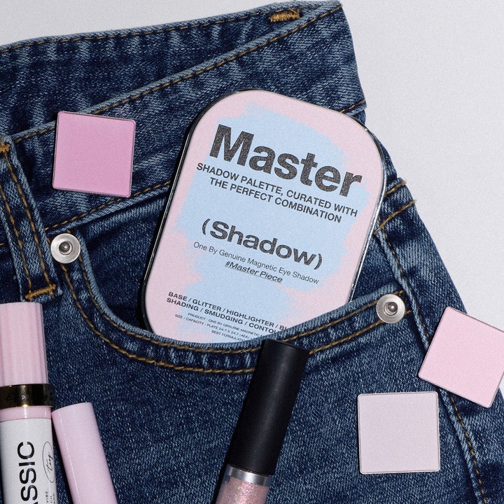 원 바이 제뉴인 마그네틱 아이섀도우 4구 팔레트_2