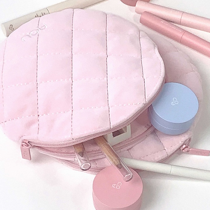 Quilted Velvet Pouch_0