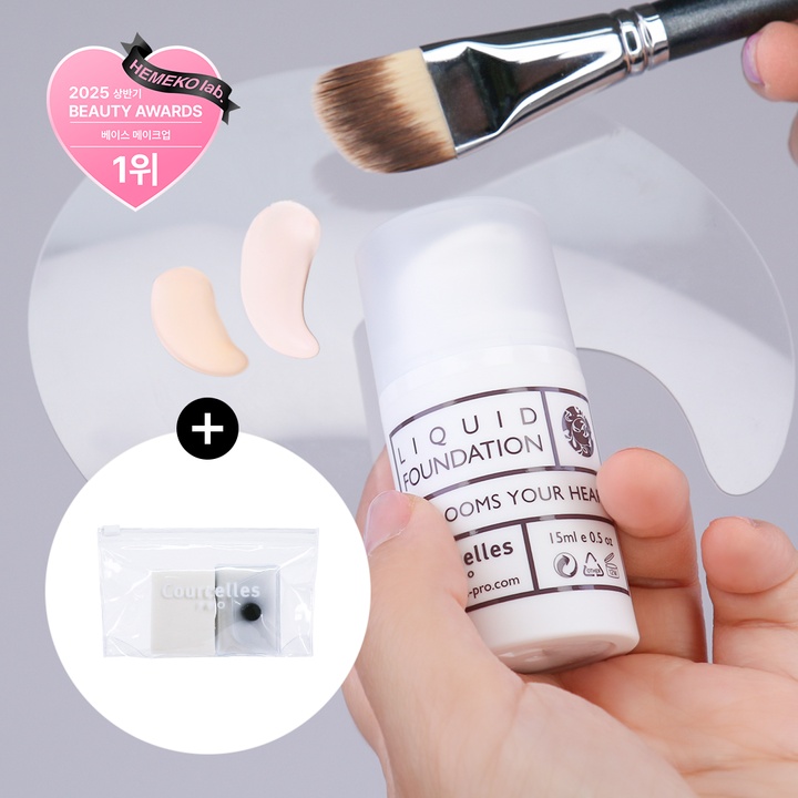 [최저가] 리퀴드 파운데이션 15ml (+메이크업 스펀지 2p 증정)_0