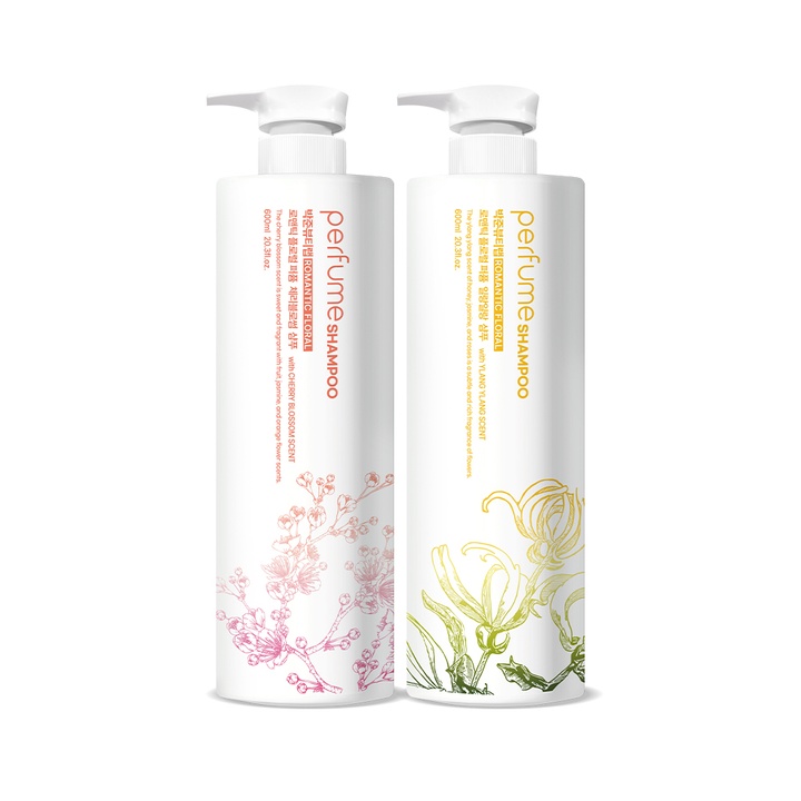 로맨틱 플로럴 퍼퓸 샴푸 600ml (일랑일랑,체리블라썸 택 1)_2