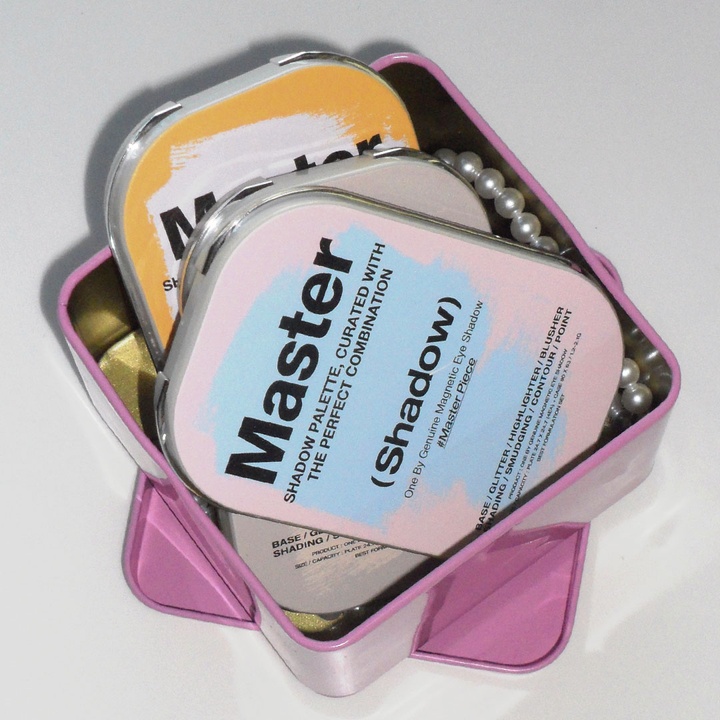 원 바이 제뉴인 마그네틱 아이섀도우 4구 팔레트_4