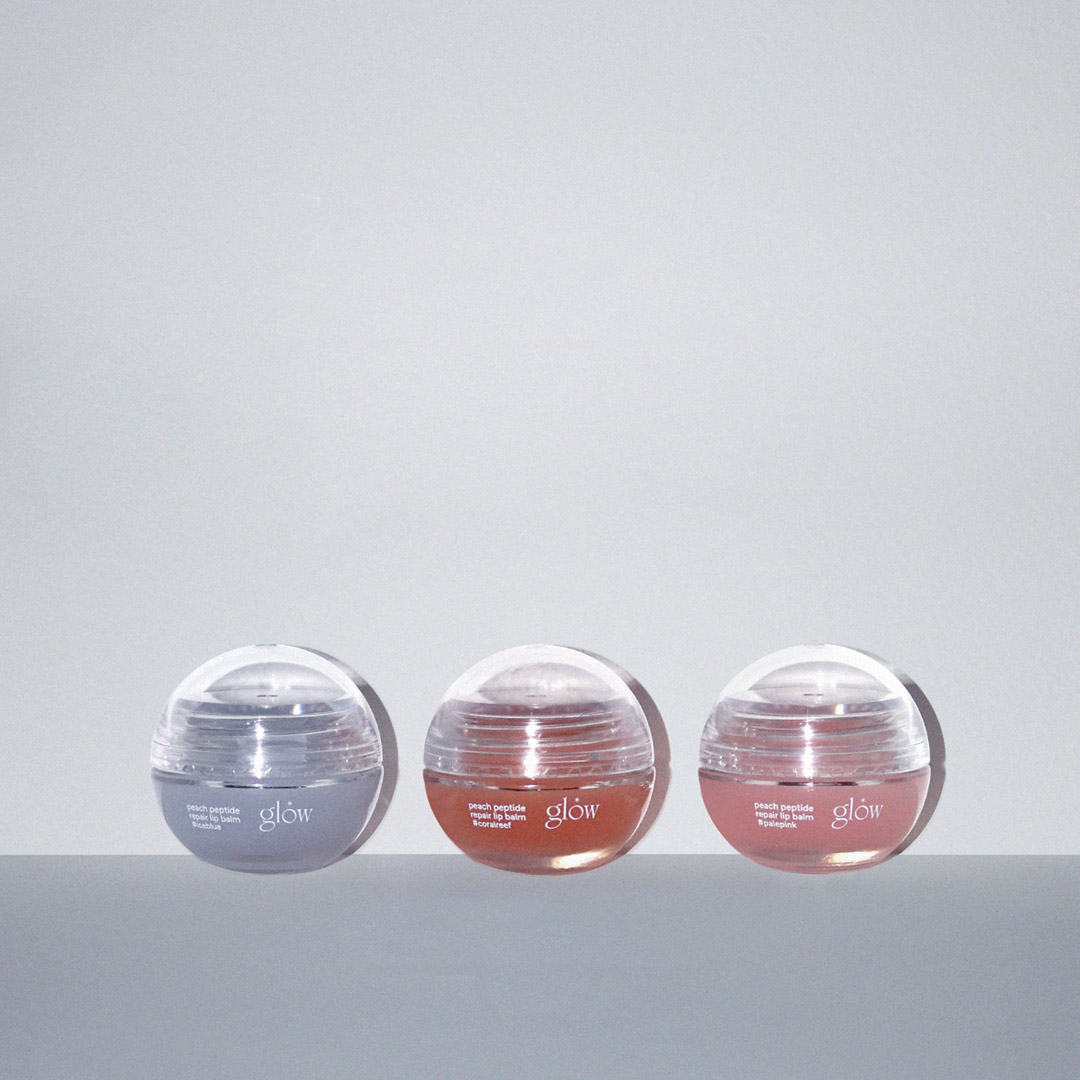 peach peptide lip balm