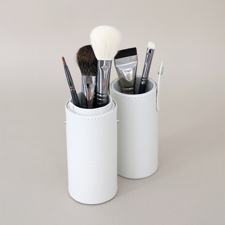[PICCASSO] Slim Leather Brush Case warm gray_1