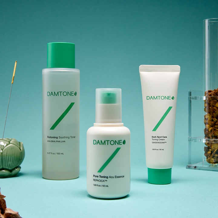Damtone pore toning repair skincare set_1